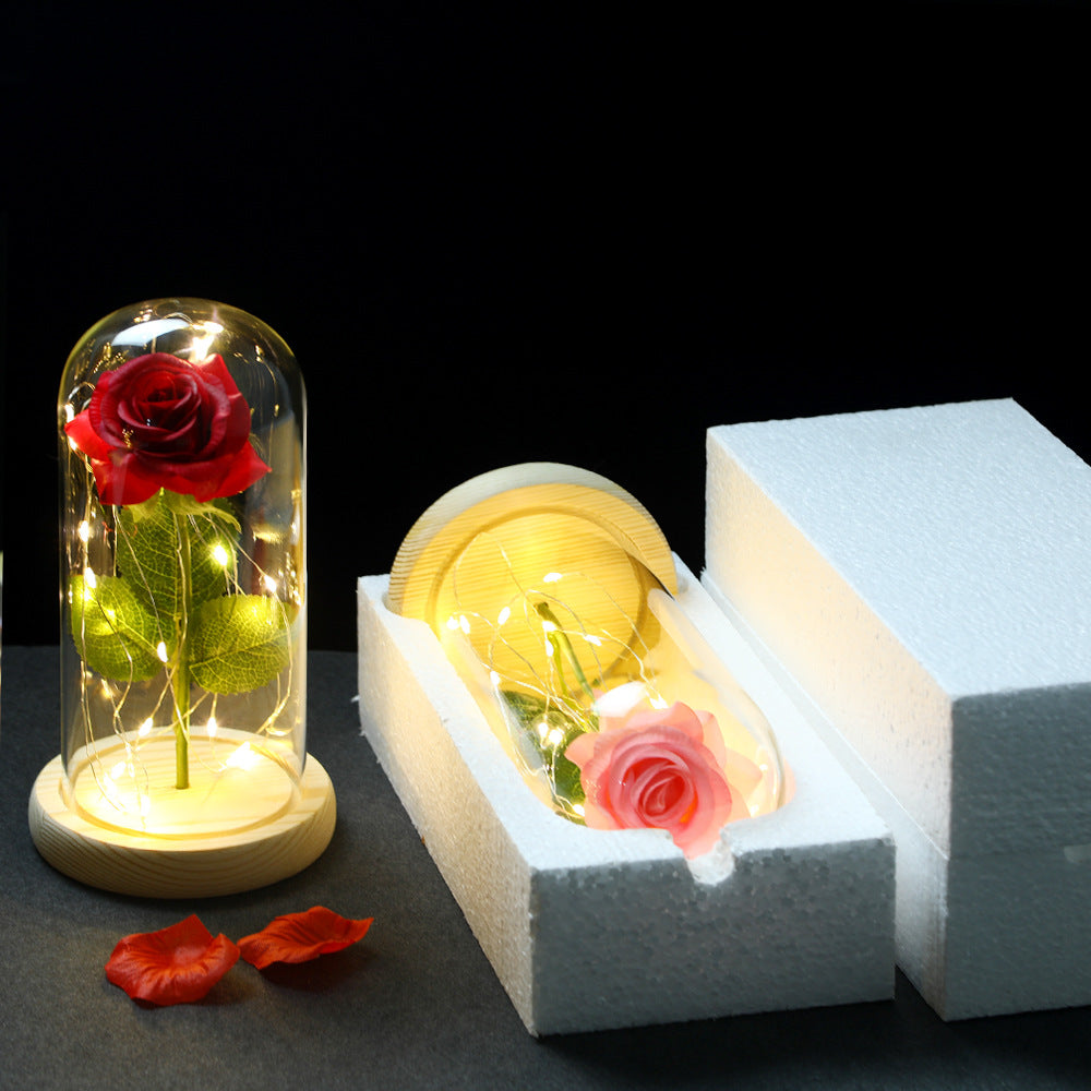 Romantic Rose Lamp – LED Flower Light Gift for Her