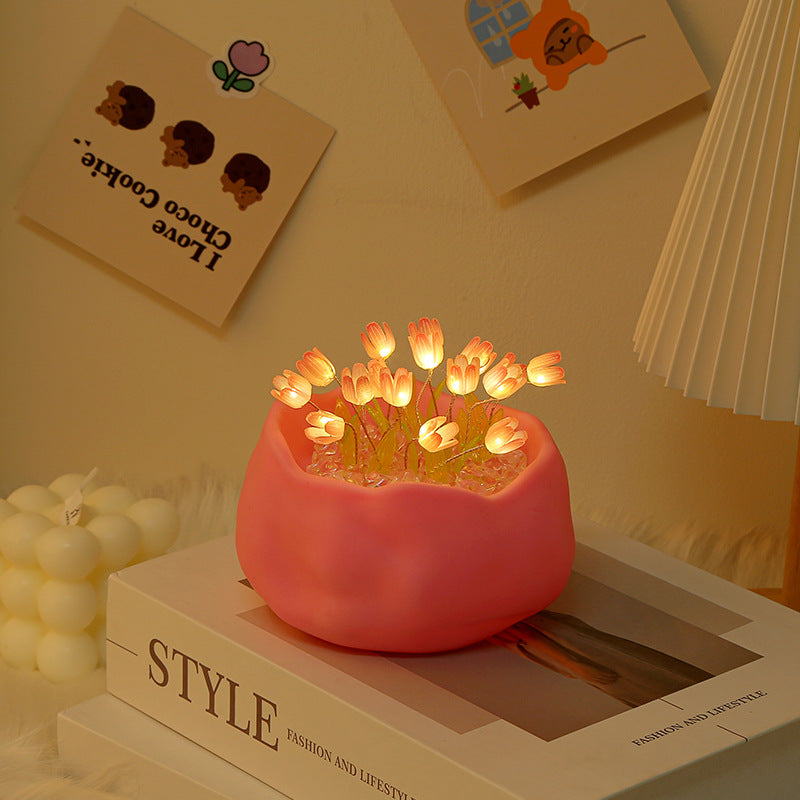 Celebrity Tulip Night Light LED Bedroom Sleep Light