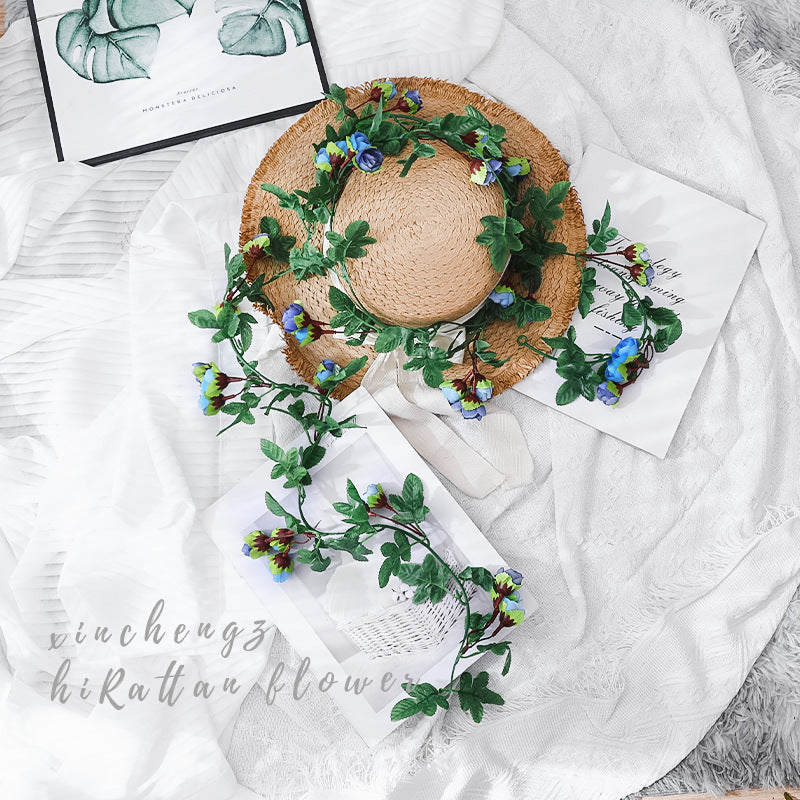 Simulation rose vine fake flower rattan