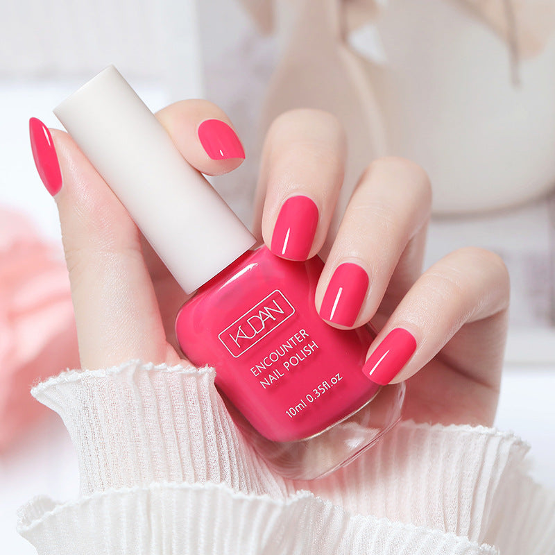 New whitening tearable water-based nail polish odorless no baking quick drying