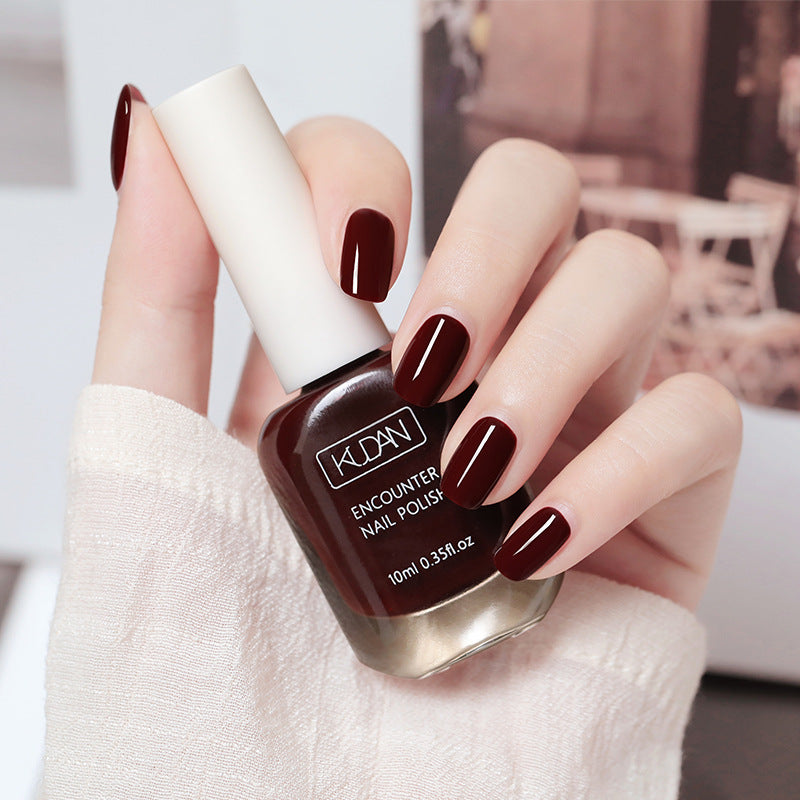 New whitening tearable water-based nail polish odorless no baking quick drying