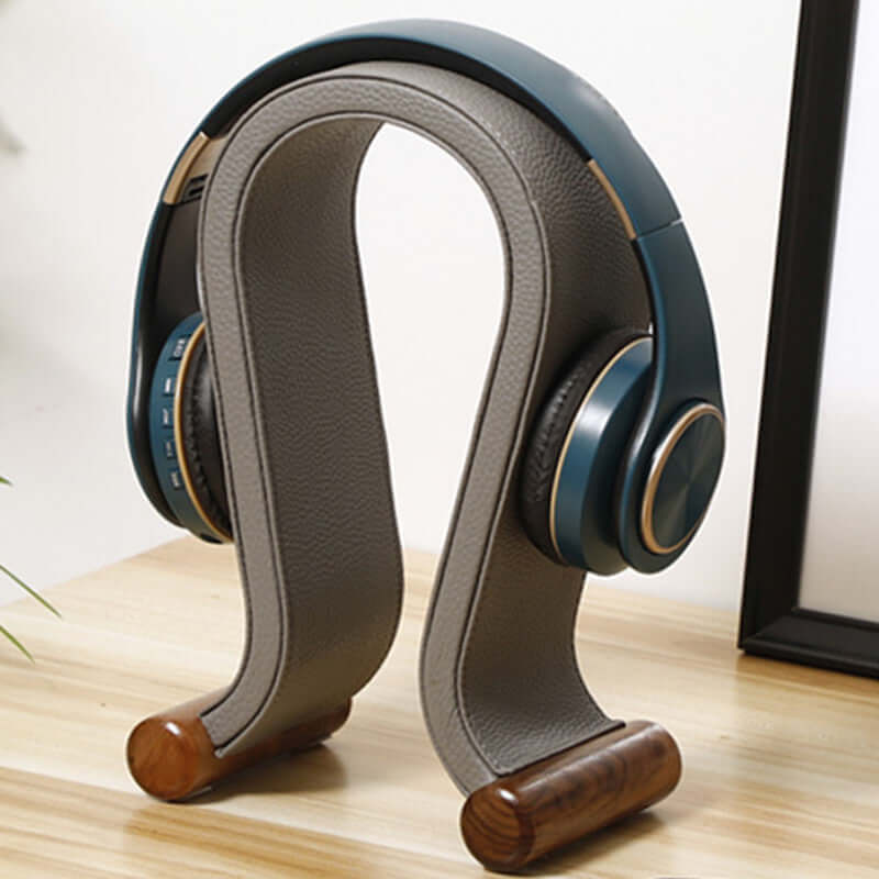 Bluetooth headset stand walnut