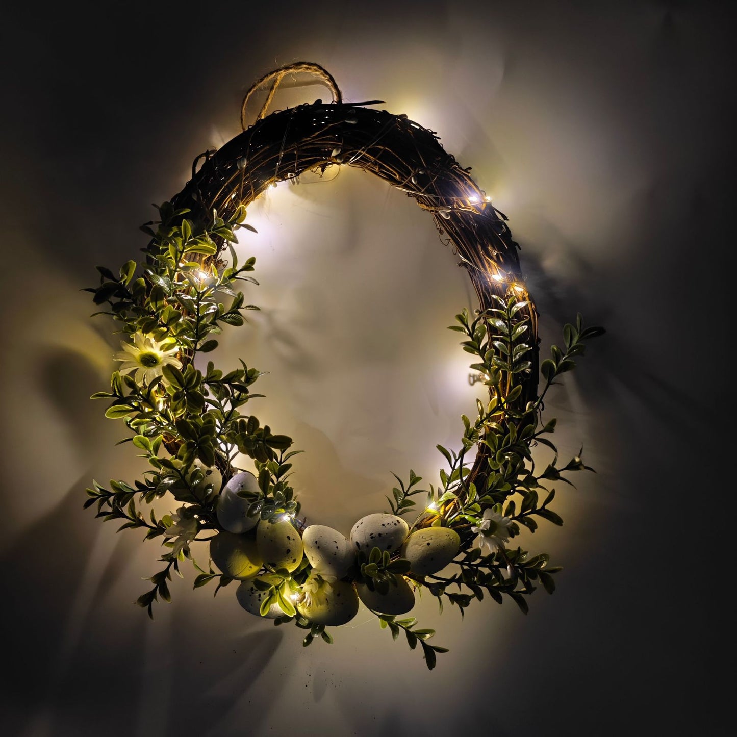spring simulation flower wreath door hanging decoration