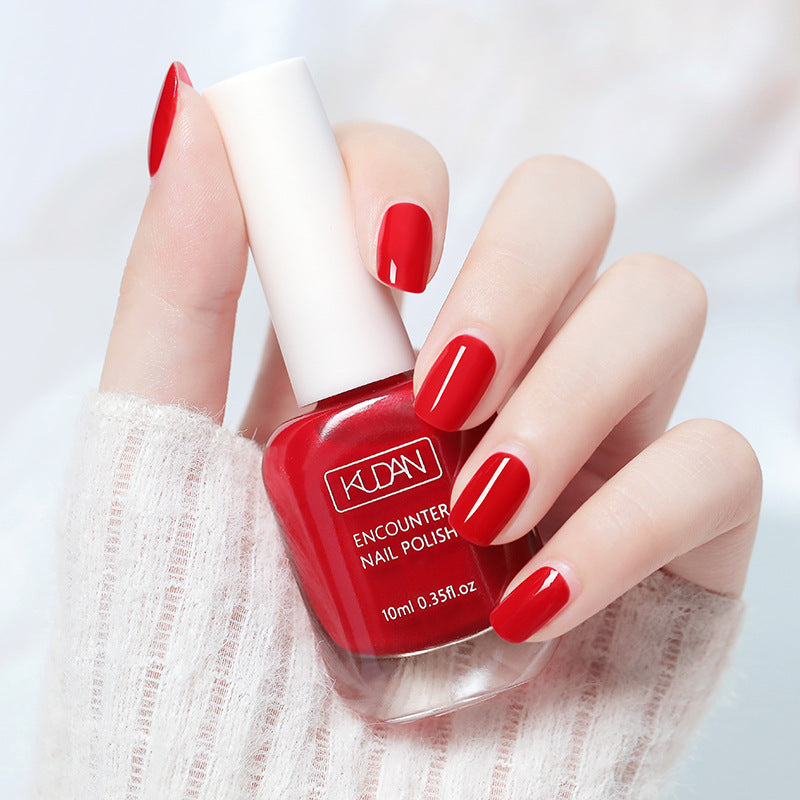 New whitening tearable water-based nail polish odorless no baking quick drying
