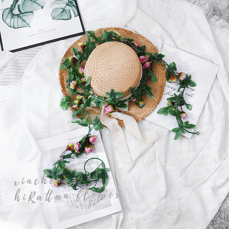Simulation rose vine fake flower rattan