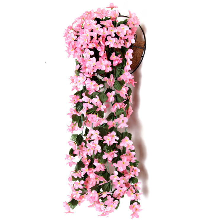 Artificial Violet Hanging Flower Vine Wall Decoration