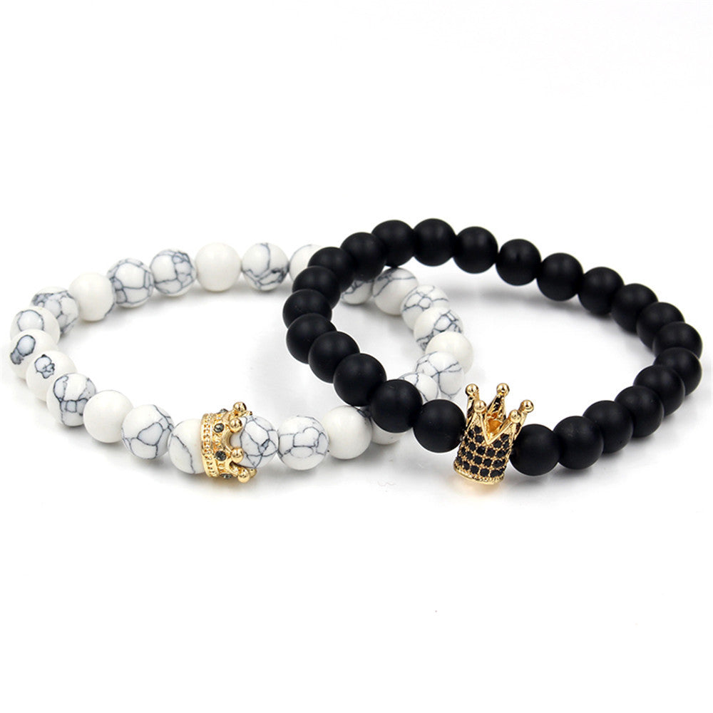 Micro-inlaid zircon crown bracelet bracelet