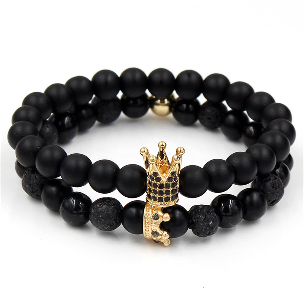 Micro-inlaid zircon crown bracelet bracelet
