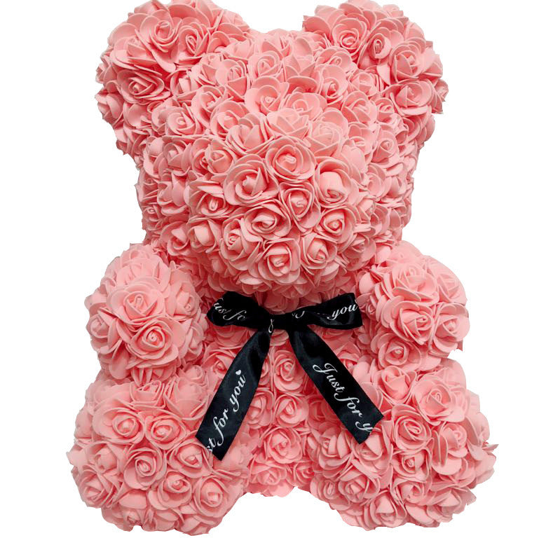 25cm/36cm Artificial Flowers Rose Bear Valentine's Day Romantic Decorations