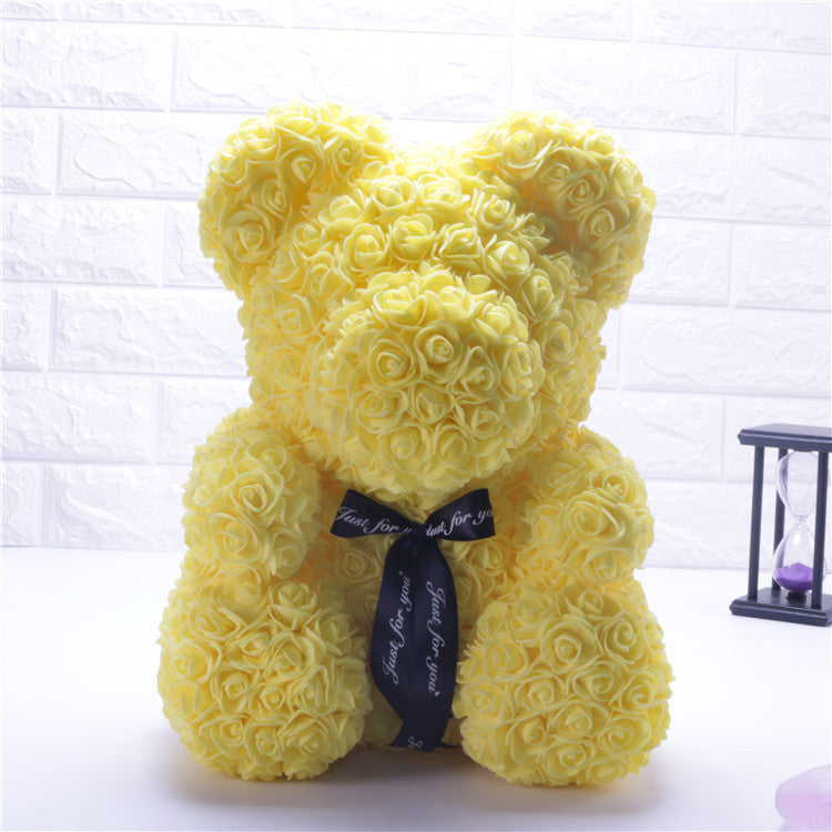 25cm/36cm Artificial Flowers Rose Bear Valentine's Day Romantic Decorations