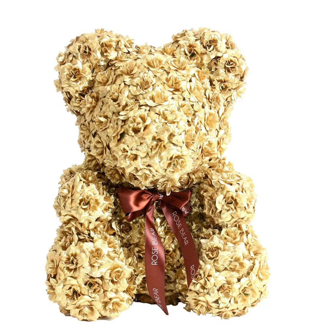 25cm/36cm Artificial Flowers Rose Bear Valentine's Day Romantic Decorations