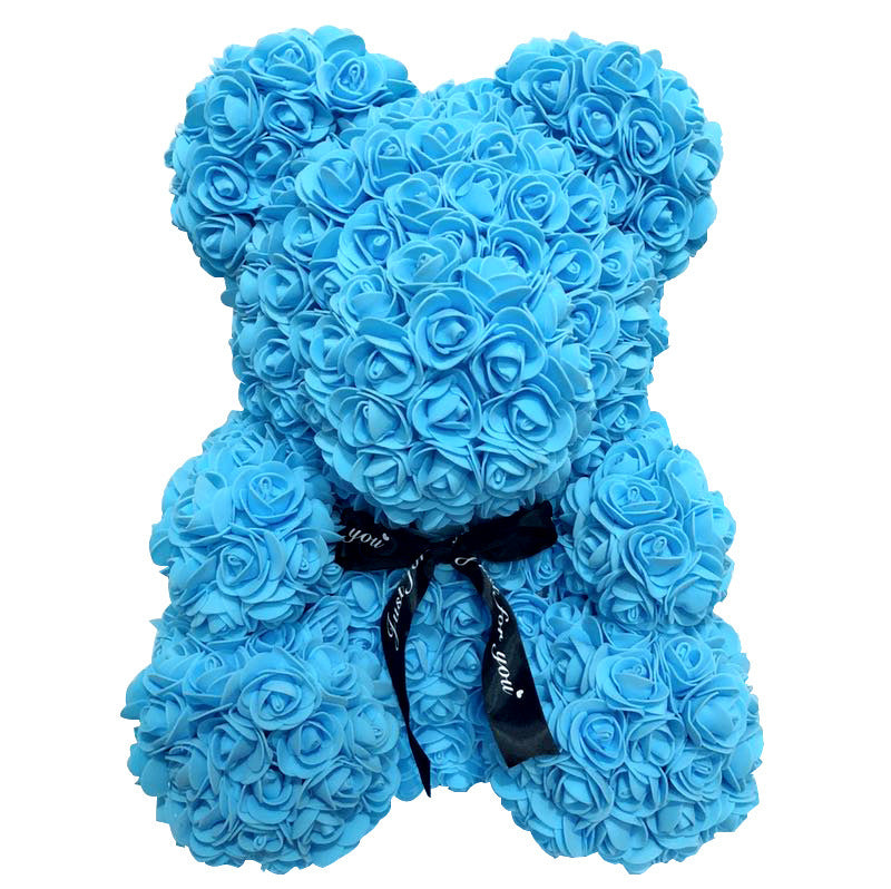 25cm/36cm Artificial Flowers Rose Bear Valentine's Day Romantic Decorations
