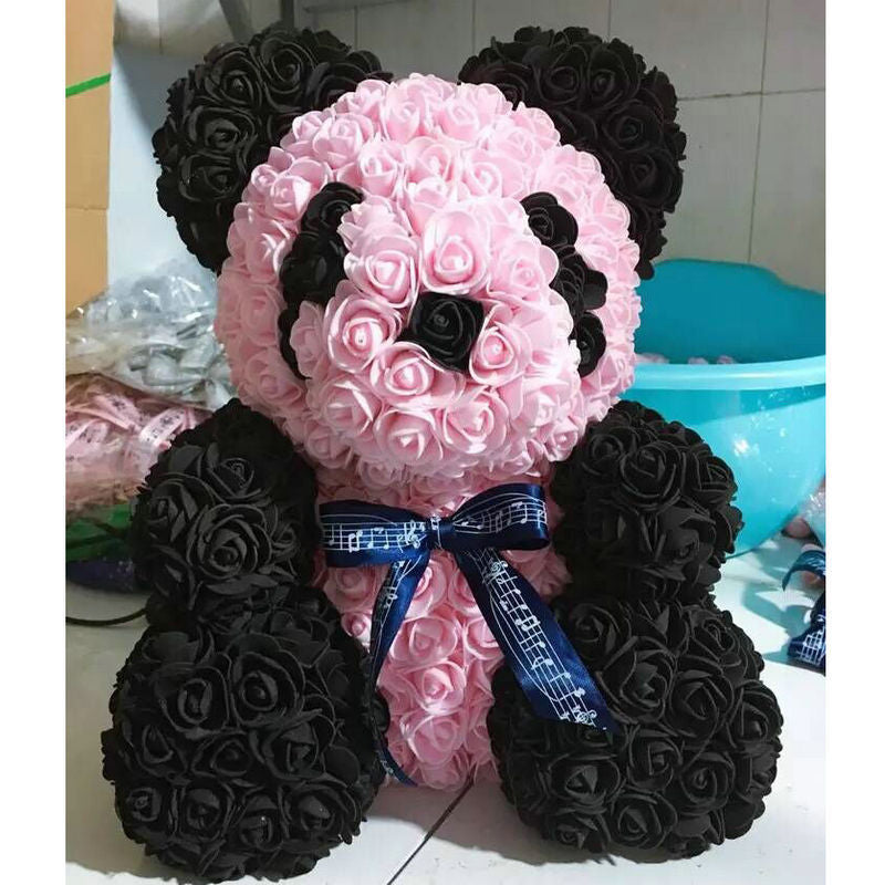 25cm/36cm Artificial Flowers Rose Bear Valentine's Day Romantic Decorations