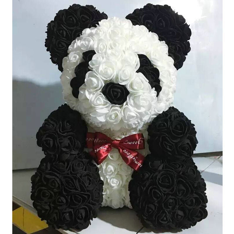 25cm/36cm Artificial Flowers Rose Bear Valentine's Day Romantic Decorations