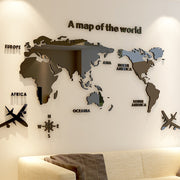 Creative home background wall stickers Acrylic 3d three-dimensional wall stickers Living room TV background M70-map