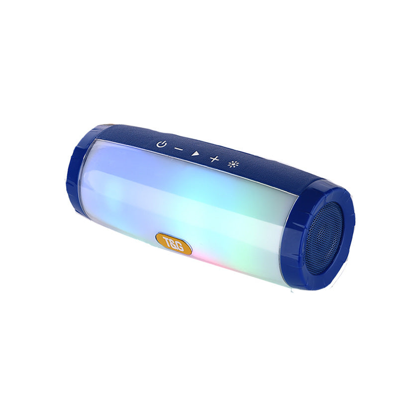 Bluetooth Speaker LED Lantern PU Leather Craft Card Audio Speaker