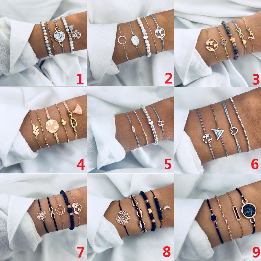 30 Styles Women Girls Mix Bracelets Sets Jewelry Gift