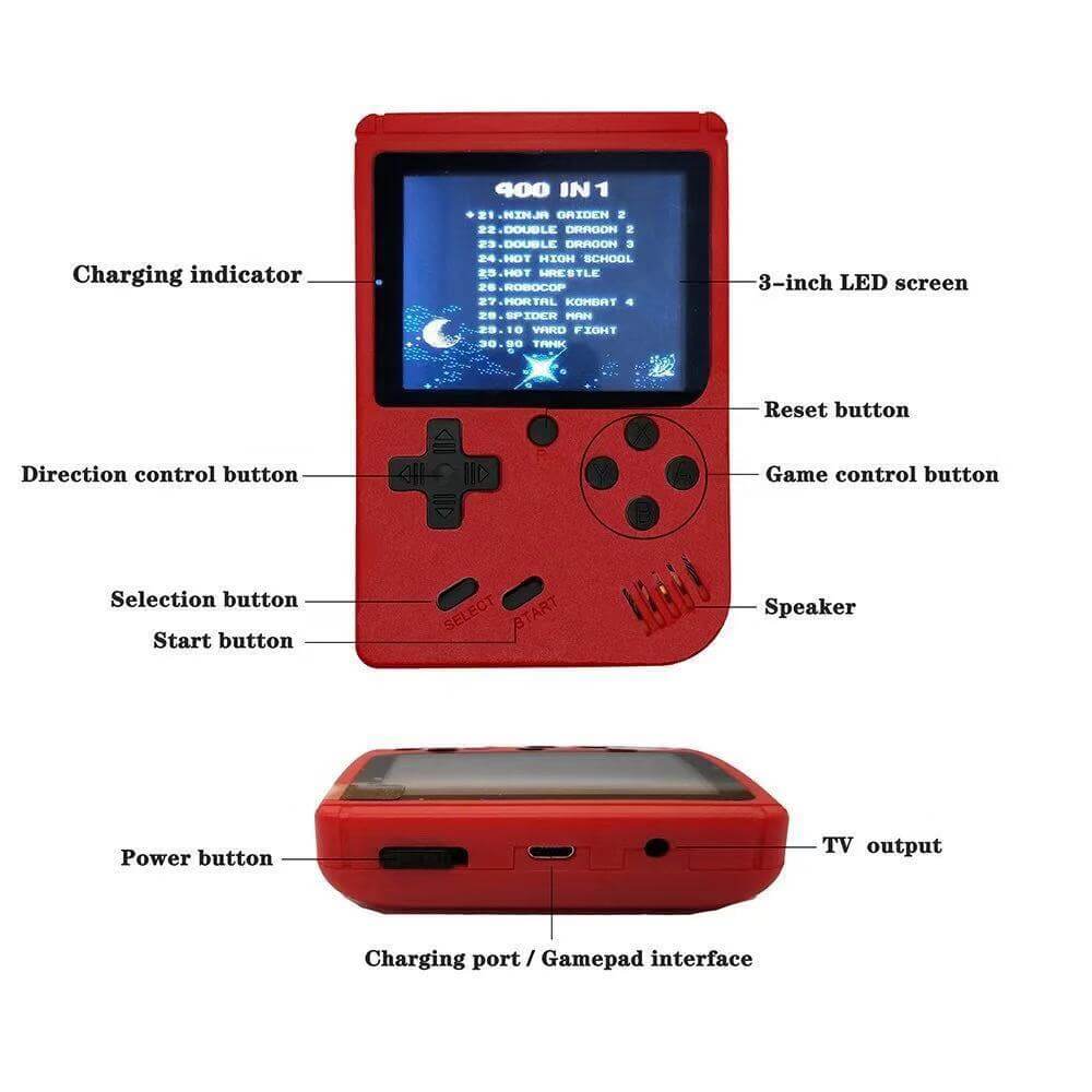 Mini Retro Gaming Console – Classic Games in Your Pocket
