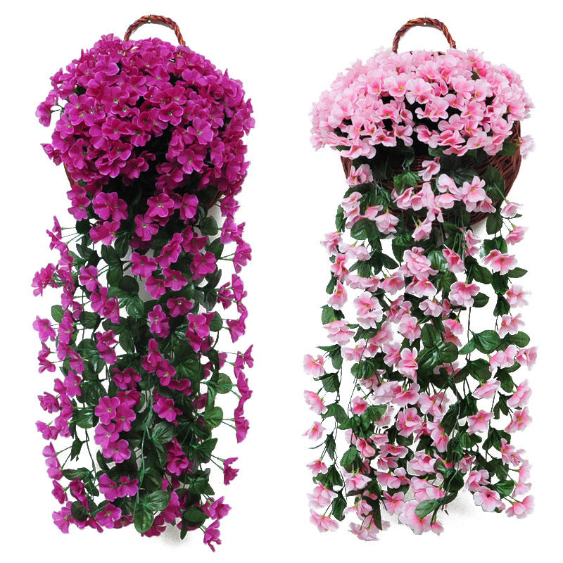 Artificial Violet Hanging Flower Vine Wall Decoration
