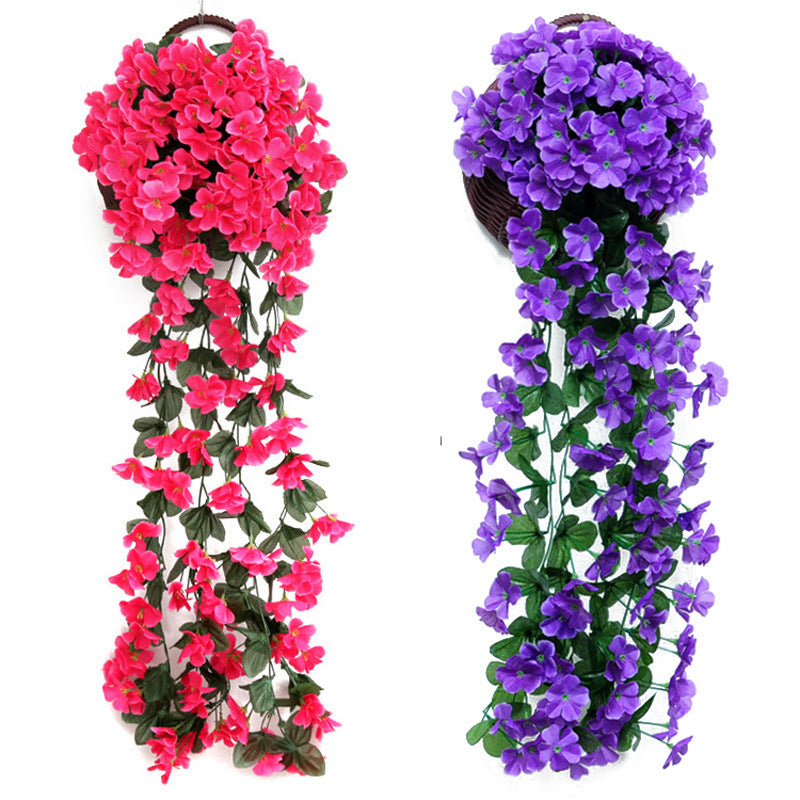 Artificial Violet Hanging Flower Vine Wall Decoration