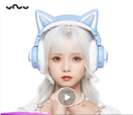 Wireless Cat Ear Gaming Headphones – RGB, Mic & Bluetooth.............