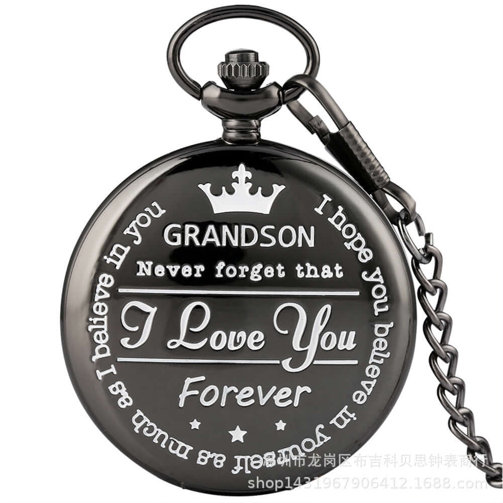 Antique-Style Quartz Pocket Watch with Roman Number – Classic Elegance