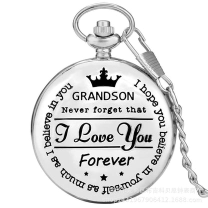 Antique-Style Quartz Pocket Watch with Roman Number – Classic Elegance