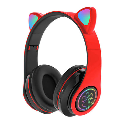 Rechargeable Wireless Cat Ear Headset – Stylish & Fun Audio...........