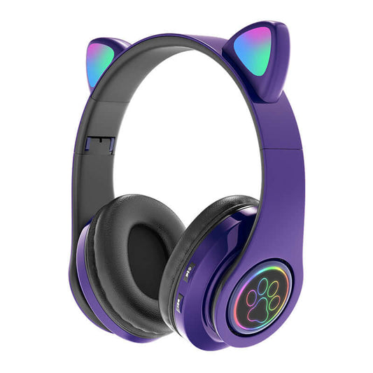 Rechargeable Wireless Cat Ear Headset – Stylish & Fun Audio...........