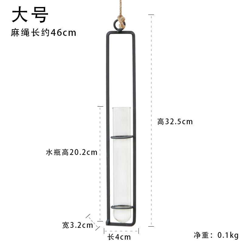 living room wall green plant container hanging wall decoration