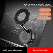 Magnetic Car Phone Holder - 360° Rotating Vacuum Dashboard Mount