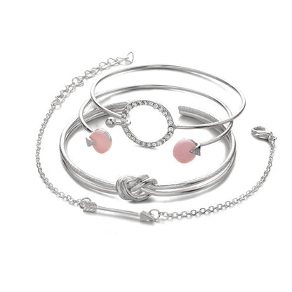 Simple Female Personality Jewelry Four-Piece Suit Bracelet