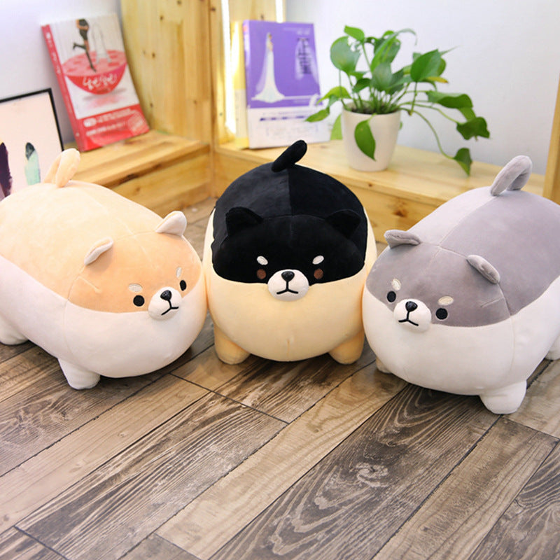 Cute soft down cotton big fat Shiba Inu pillow