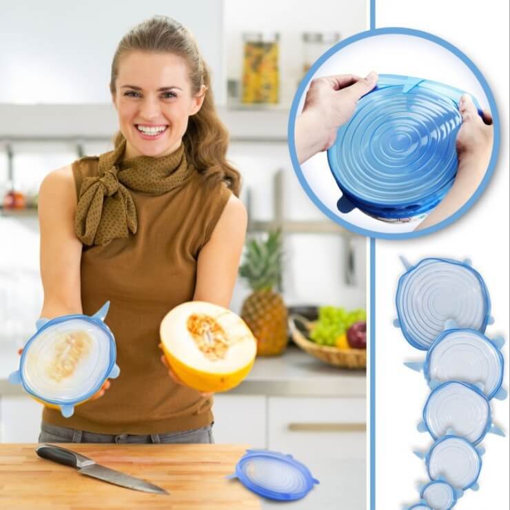 Silicone Stretch Lid – Reusable, Airtight Food Storage Cover