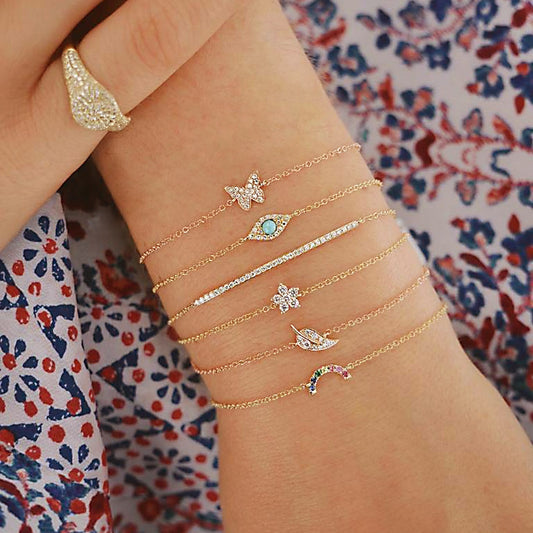 Simple Female Personality Jewelry Six-Piece Suit Bracelet