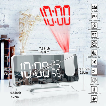 LED screen display temperature and humidity electronic clock