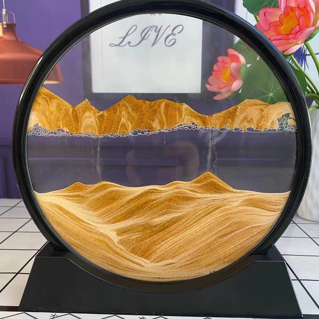 Creative hourglass ornaments liquid decompression quicksand painting