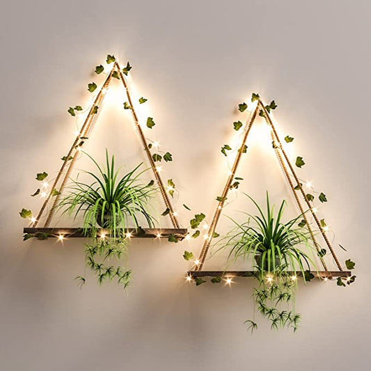 Artificial Ivy LED Strip Wall Mount Hanging Plant