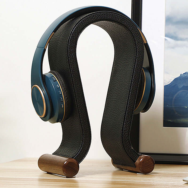 Bluetooth headset stand walnut