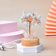 White light night light table lamp fortune tree decorative lamp