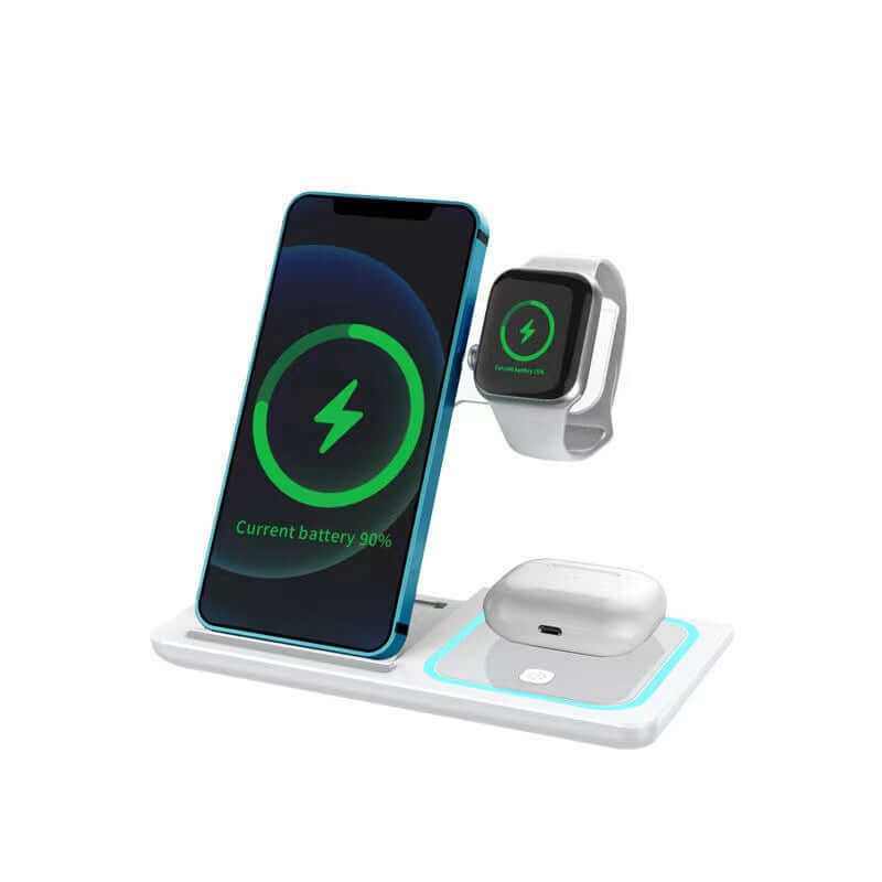 3-in-1 Wireless Charging Station – Fast & Convenient Charging
