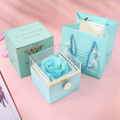 Valentine Day eternal rose jewelry box