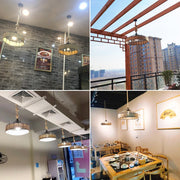 Country Hemp Rope Retro Industrial Style Chandelier