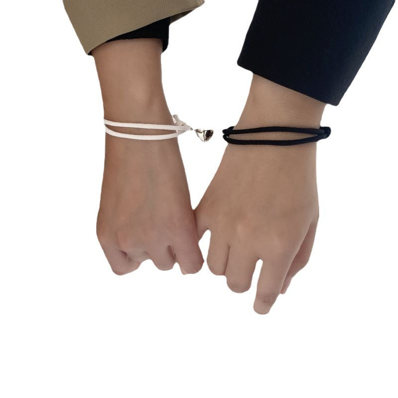 Couple Magnetic Heart Bracelets