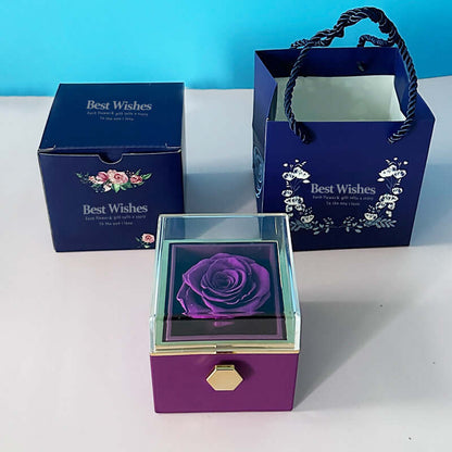 Valentine Day eternal rose jewelry box
