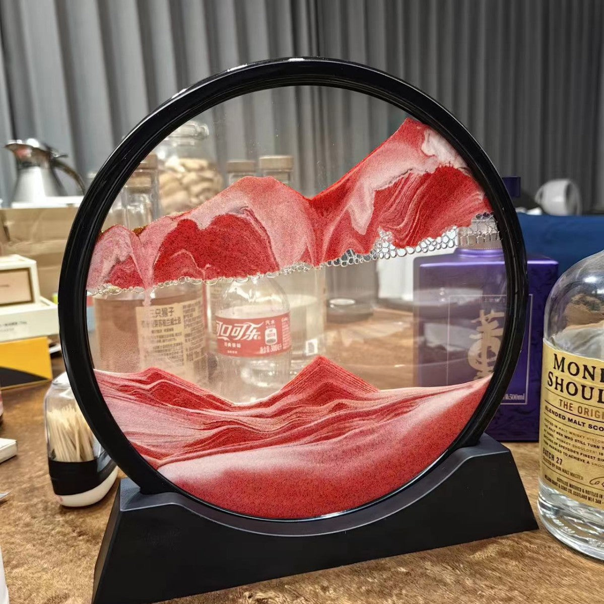 Creative hourglass ornaments liquid decompression quicksand painting