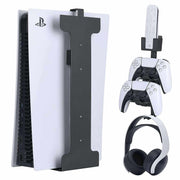 PS5 Wall Mount with Controller & Headset Hanger – Space-Saving........