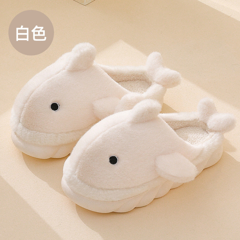 Winter Warm Indoor Men's Whale Shoes