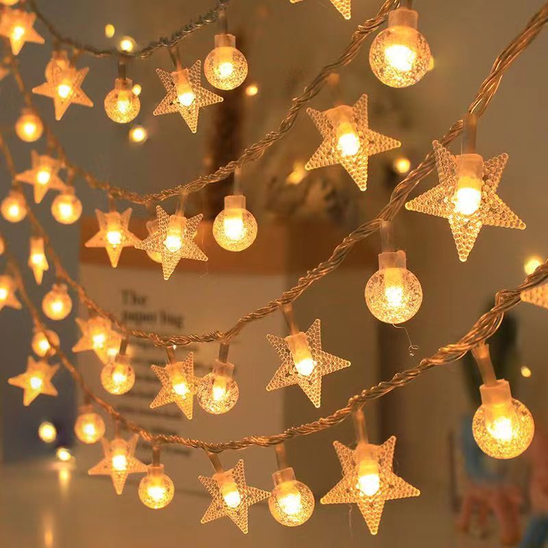 LED Star String Lights - Waterproof Christmas Camping Lights