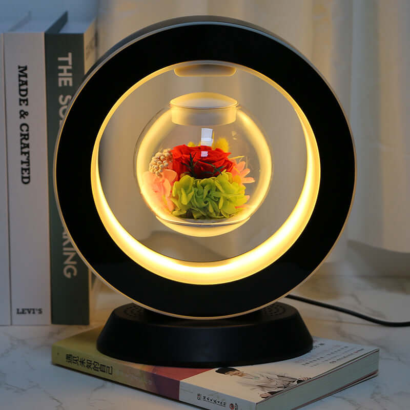 Magnetic Levitation Rose Gift Box - Teacher's Day Bluetooth Music Flow ...